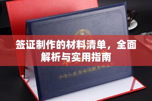 盐都签证制作的材料清单，全面解析与实用指南